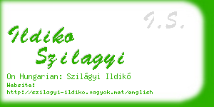 ildiko szilagyi business card