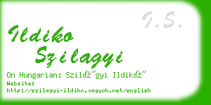 ildiko szilagyi business card